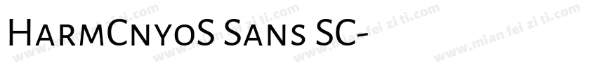 HarmCnyoS Sans SC字体转换